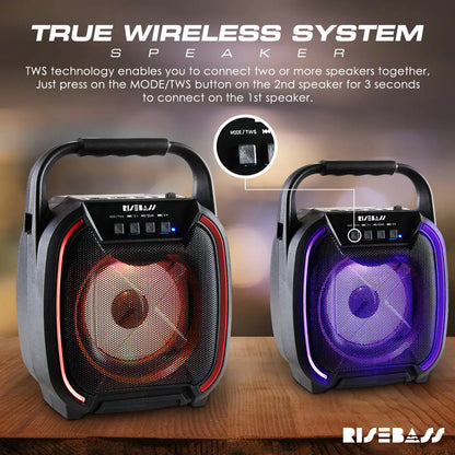 8" 600 watt Speaker - Portable Wireless Bluetooth Speaker with TWS Function